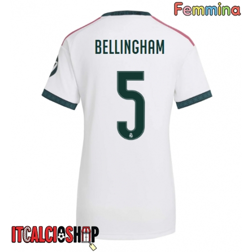 Real Madrid Jude Bellingham #5 Prima Maglia Femmina 2026-27 Manica Corta